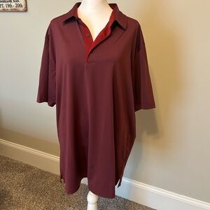 Greg Norman maroon men’s XL polo. Slim. Fits more like a large.